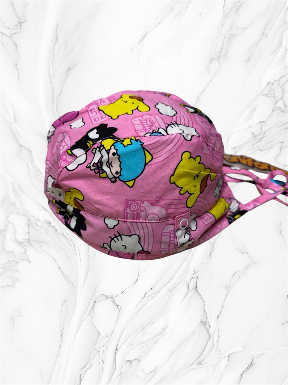 Tooniforms Sanrio hello kitty Pink Cartoon Character scrub cap Hat NWT one size